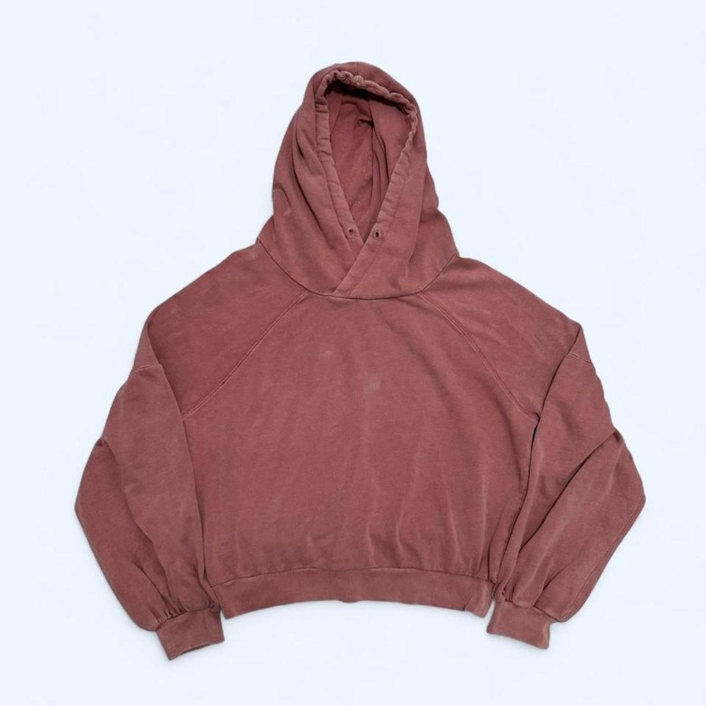Billabong Sincerely Jules Cropped Hoodie Womens Small Mauve Pink